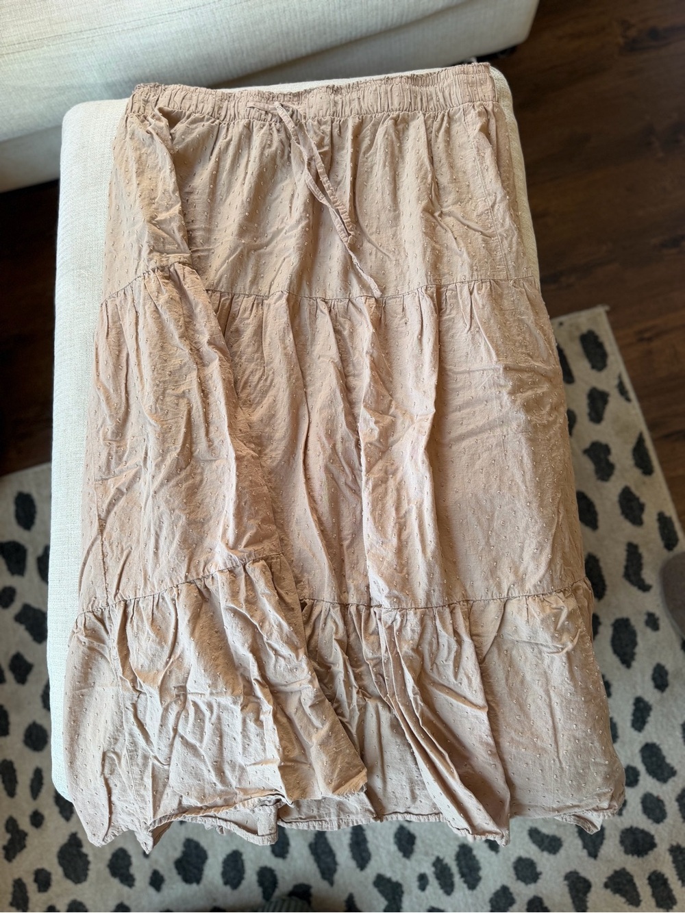 Serra Dusty Pink Tiered Maxi Skirt